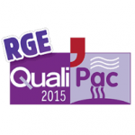 Logo RGE QUALIPAC pour l'obtention du crédit d'impôt thermodynamique Philippe Foubert 33700 Mérignac